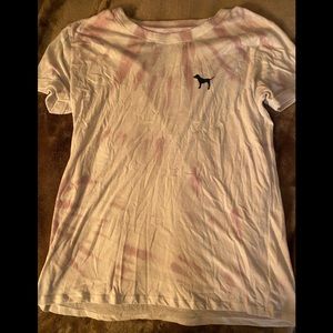 Medium pink light purple tie-dye shirt
